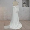 Mermaid Simple Ruffled White Wedding Dress sold by KissProm