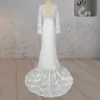 Mermaid Lace Embroidery Long Sleeves Wedding Dress sold by KissProm