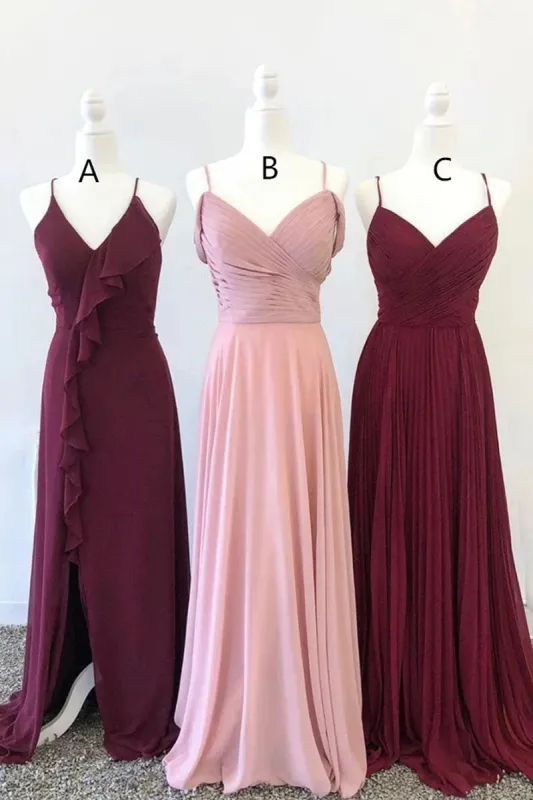 Charming Chiffon Bridesmaid Dresses A-line Simple Gowns sold by KissProm