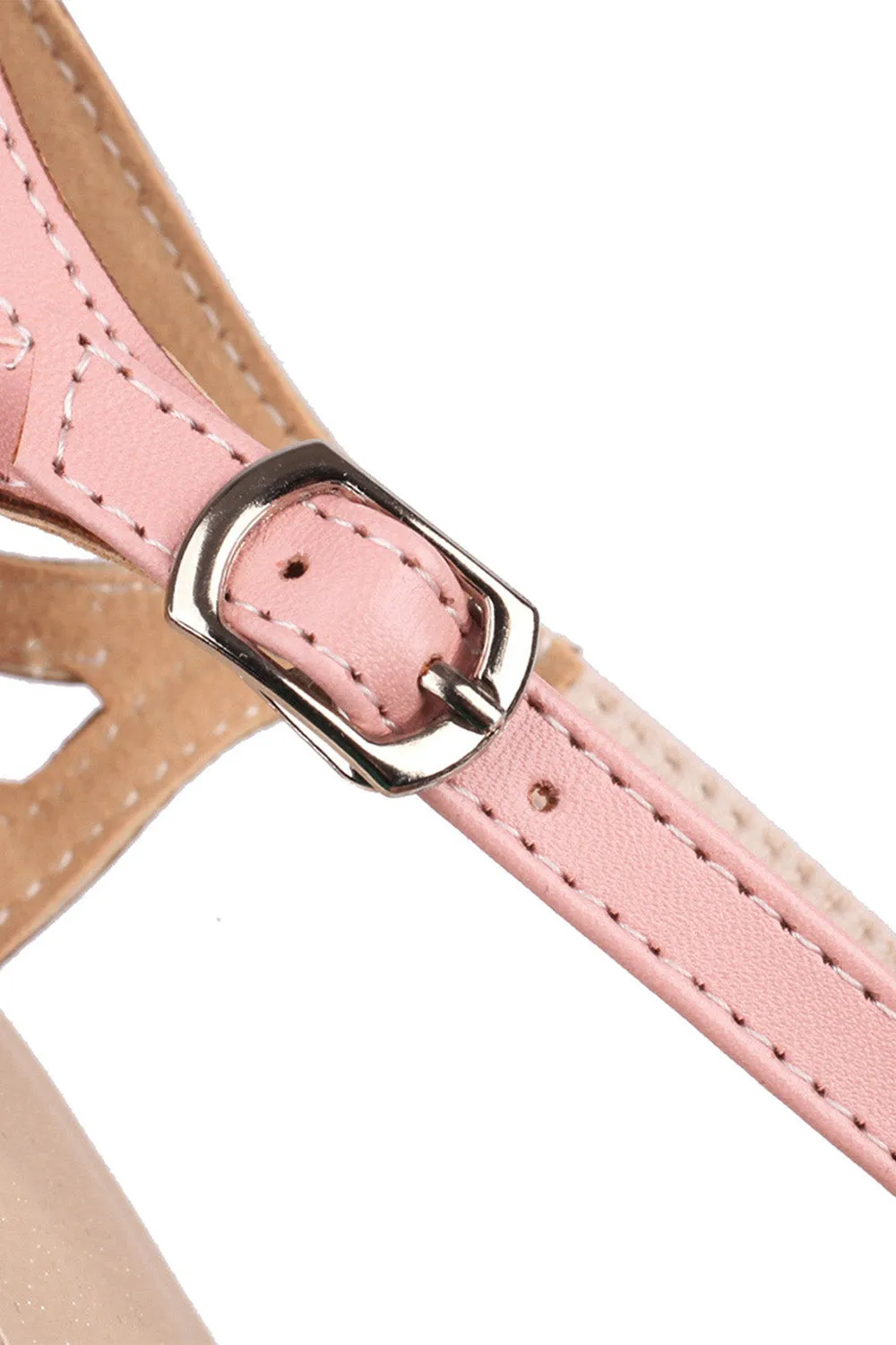 Stripe & Polka Dots Buckled High Heel Shoes sold by KissProm product image thumbnail 4