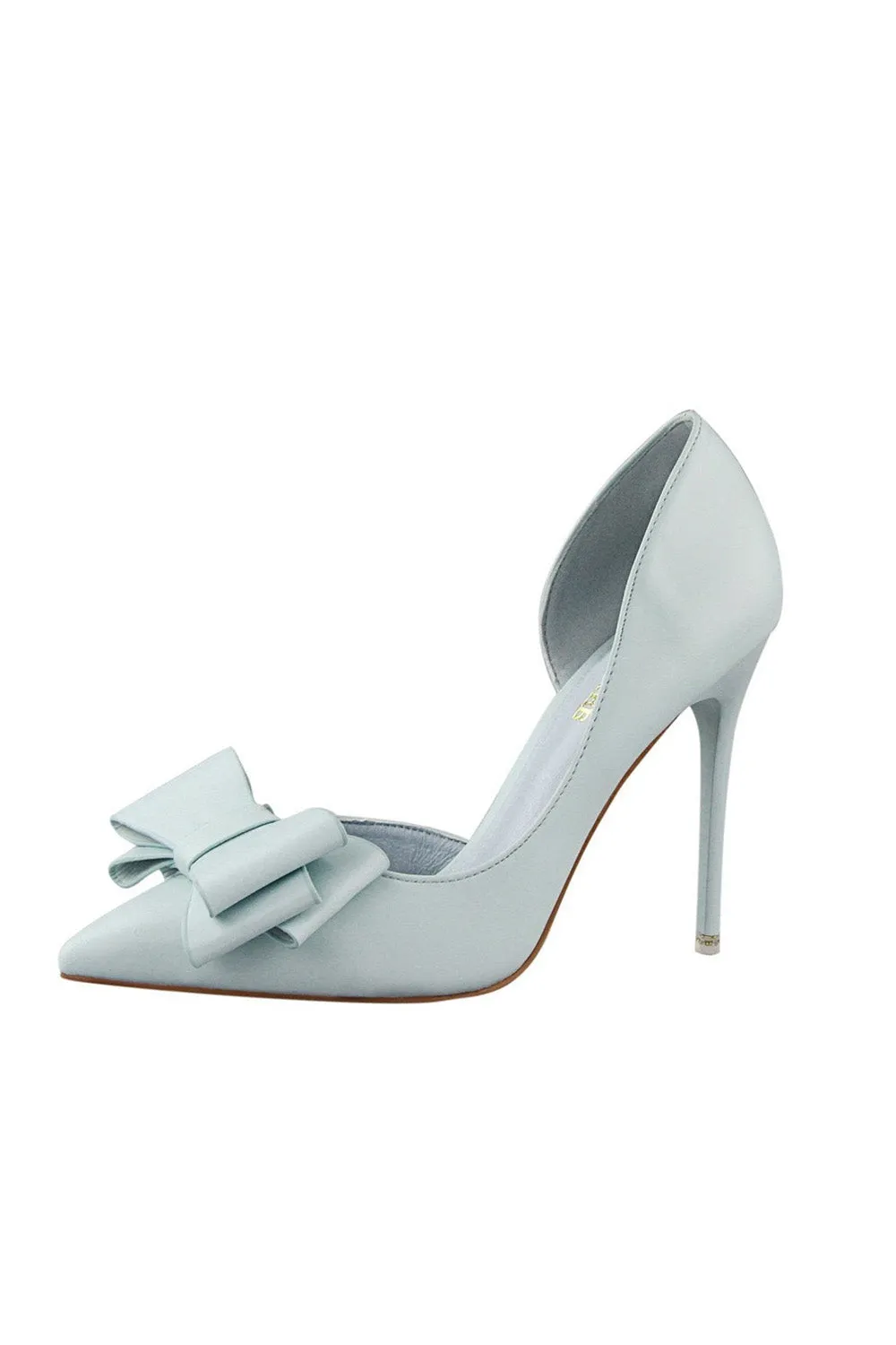 Sweet Bow Pointed Side Hollow High Heels sold by KissProm