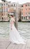 Romantic A-Line Lace  Tulle In White Shade Wedding Dress sold by KissProm