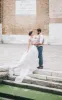 Romantic A-Line Lace  Tulle In White Shade Wedding Dress sold by KissProm