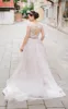 Romantic A-Line Lace  Tulle In White Shade Wedding Dress sold by KissProm