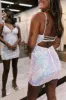 Fitted V-Neck Spaghetti Straps Sequined Homecoming Dress sold by KissProm