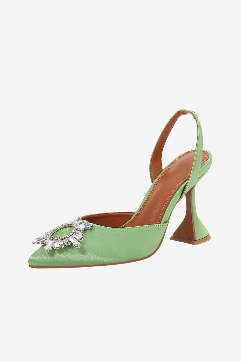 Rhinestone Pointed Toe Stiletto Sandals sold by KissProm product image thumbnail 5