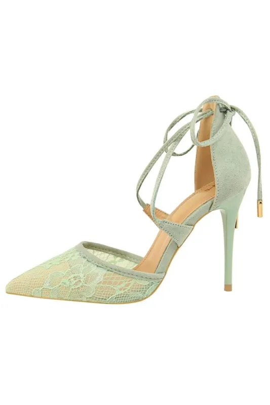 Apricot Stiletto Pointy Heels made by KissProm