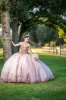 Erika | Pink Sweetheart Neckline Quinceanera Ball Gown Dress sold by KissProm