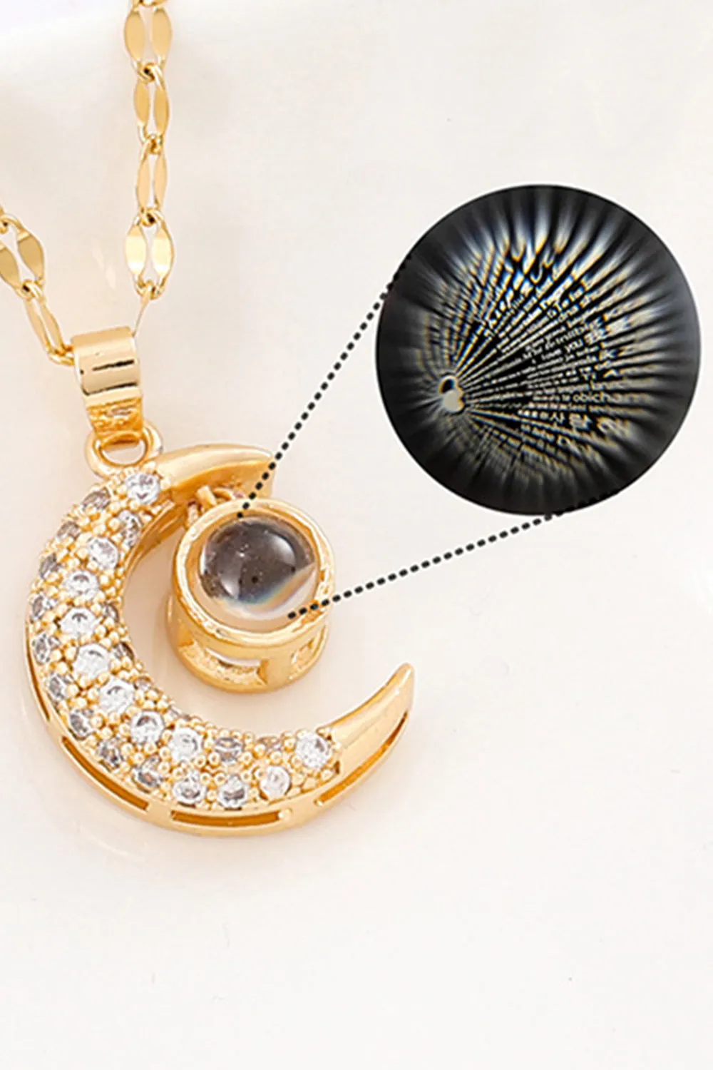Golden Moon Necklace sold by KissProm product image thumbnail 2