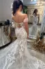 Lorette | Mermaid Off the Shoulder Lace Wedding Dresses with Train sold by KissProm