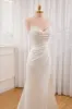 Sia | Mermaid Strapless Satin Wedding Dress With Convenient Detachable Skirt sold by KissProm