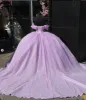Carine | Glitter Off The Shoulder Pink Ball Gown Quinceanera Dresses sold by KissProm