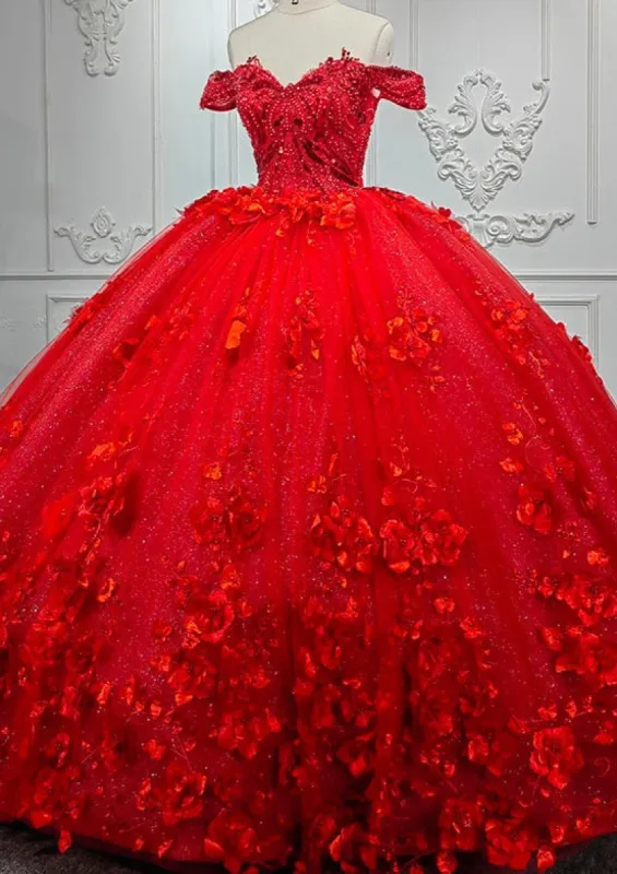 Sweet Valentine Red Quinceanera Dress sold by KissProm