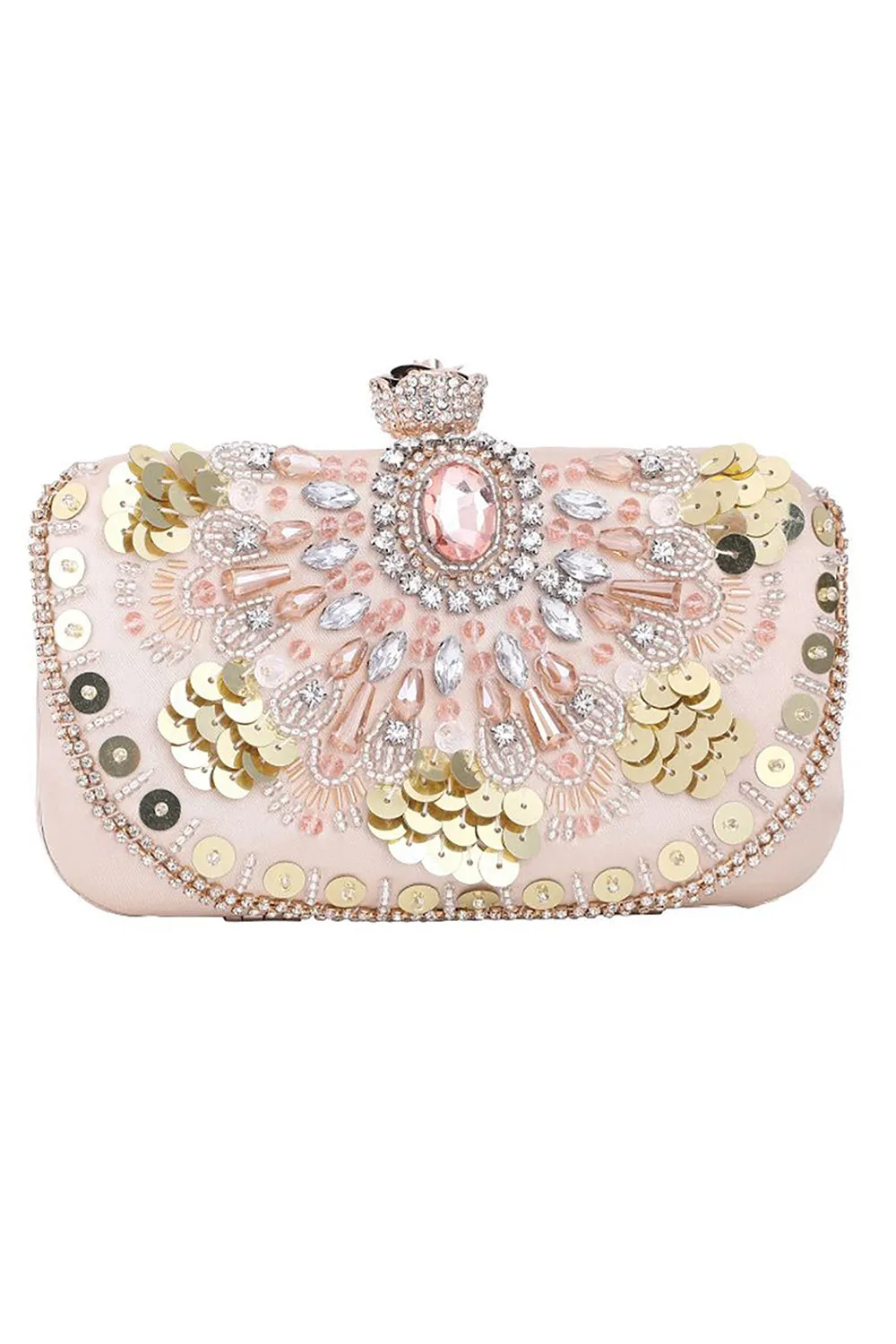 Sequins Rhinestones Square Party Handbag sold by KissProm