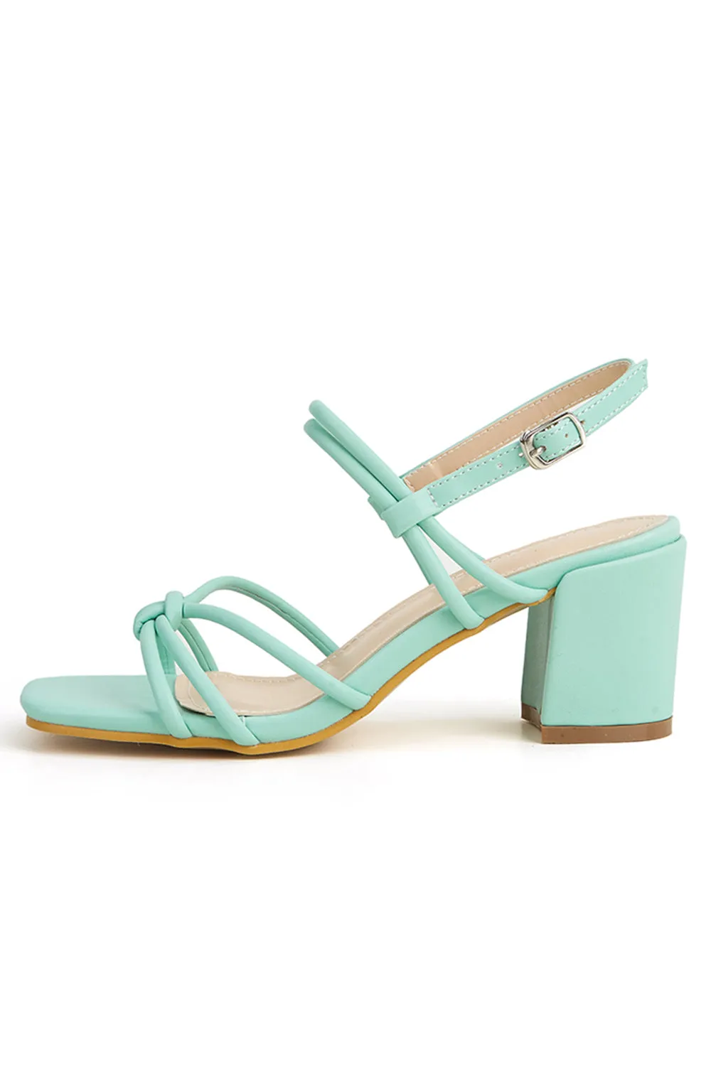 Outdoor Peep Toe Chunky Heel Shoes With Buckle sold by KissProm