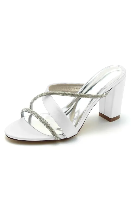 Open Toe Strappy Slip on Sandals sold by KissProm