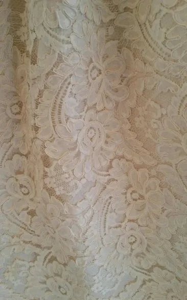 Elegant Sleeveless Pleated Lace Halter A-Line Wedding Dress sold by KissProm product image thumbnail 4