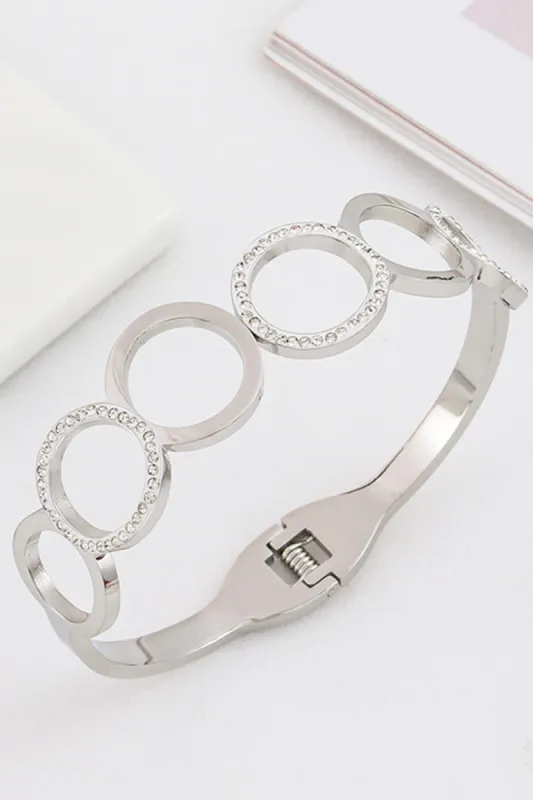 Antique Titanium Steel Cutout Round Bracelet sold by KissProm