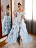 Pleated Tulle Ball Gown Ruffle Tiered Long Quinceanera Dresses sold by KissProm