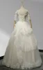 Square Neck Tiers A-line Floor-length Wedding Dress With Appliques sold by KissProm