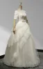 Square Neck Tiers A-line Floor-length Wedding Dress With Appliques sold by KissProm