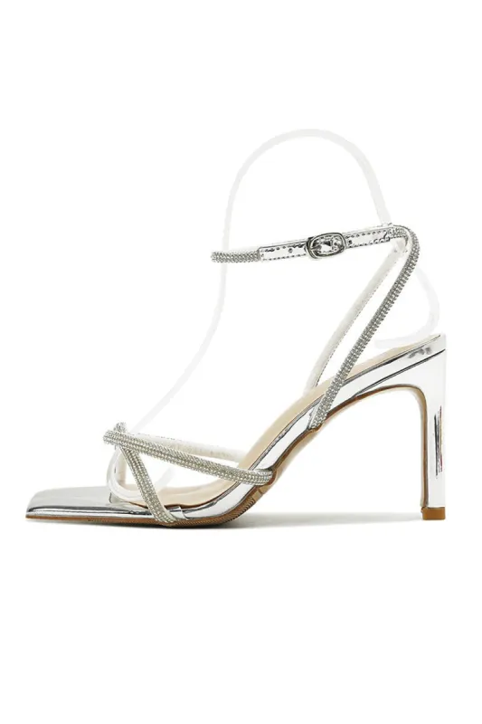 Rhinestone Open Toe Pump Heel Sandal sold by KissProm