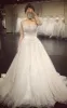 Elegant Sweetheart Beaded Appliques A Line Court Train Wedding Dress sold by KissProm