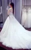 Elegant Sweetheart Beaded Appliques A Line Court Train Wedding Dress sold by KissProm