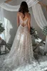 Exquisite A-Line V Neck Lace Boho Wedding Dresses sold by KissProm
