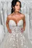 Ball Gown Sweetheart Tulle Wedding Dresses with Appliques sold by KissProm
