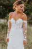 Mermaid Sweetheart Tulle Appliques Wedding Dresses with Sleeves sold by KissProm