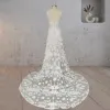 Mermaid Lace V Neck Appliques Wedding Dress sold by KissProm