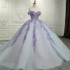 Quinceanera Dress Charming Off-the-shoulder Prom Dresses Appliques Lace Up Ball Gown with Sequins sold by KissProm