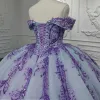 Quinceanera Dress Charming Off-the-shoulder Prom Dresses Appliques Lace Up Ball Gown with Sequins sold by KissProm