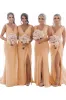Grey Blue Sheath Chiffon Ruched Long Bridesmaid Dress with Slit sold by KissProm