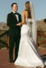 Elegant Mermaid Strapless Satin Sleeveless Wedding Dresses sold by KissProm