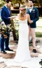 Elegant Mermaid Lace Spaghetti Sweetheart Sleeveless Wedding Dress With Split Front sold by KissProm