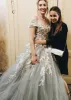 Beautiful Princess Off-the-Shoulder Lace-Up Appliques Wedding Dresses sold by KissProm