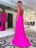 Sapphire |Mermaid Spaghetti Straps Jersey Prom Dress sold by KissProm