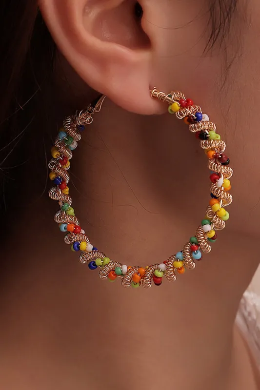 Colorful Loop Boho Style Earrings sold by KissProm