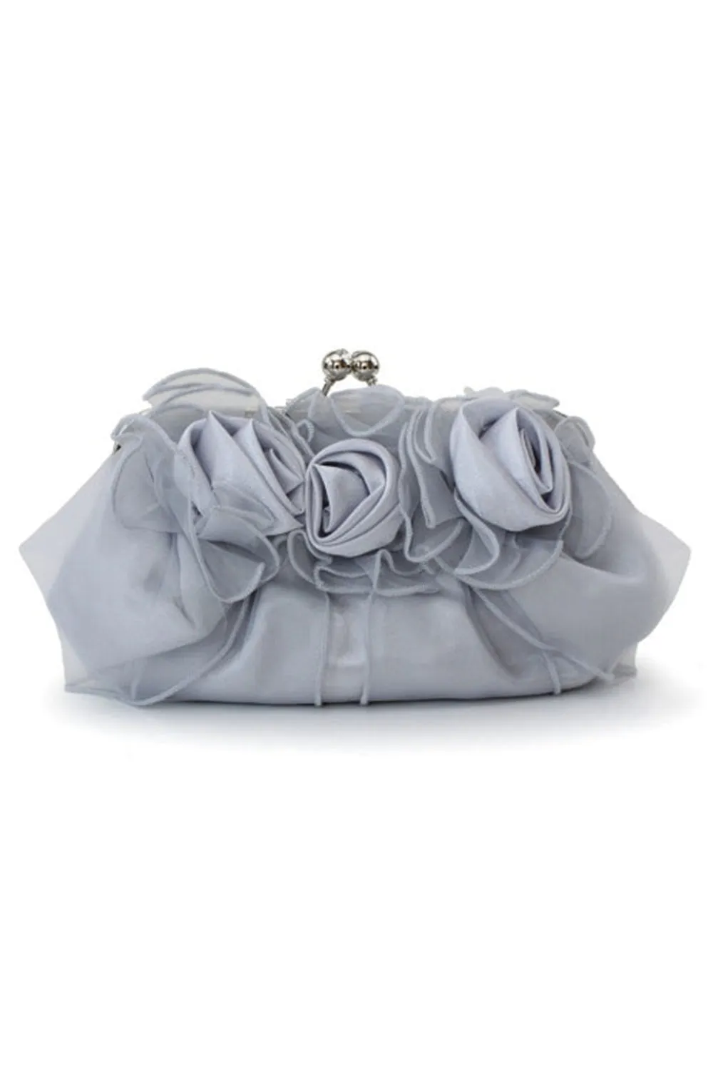 Silk Chain Clutches With Flower sold by KissProm