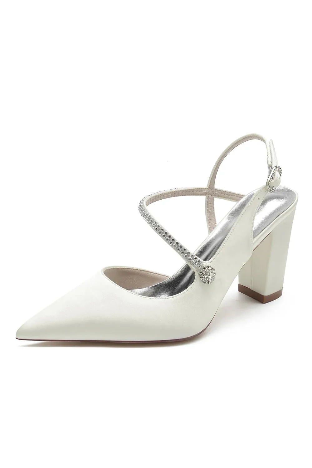 Rhinestone Strap Block Heel Sandals sold by KissProm product image thumbnail 5