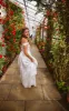 Off the Shoulder Sleeveless Simple White Satin Wedding Bamboo Style Dress sold by KissProm