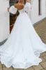 A Line Sweetheart White Hall Casual Wedding Dress Simple Bridal Gowns sold by KissProm