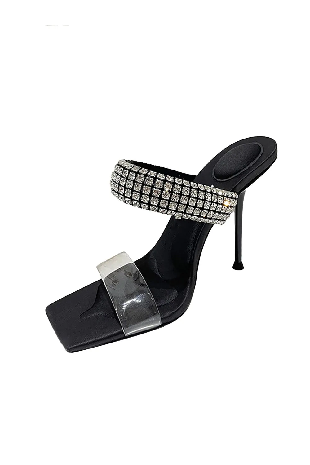 Square Toe Stiletto High Heels with Beading sold by KissProm product image thumbnail 2
