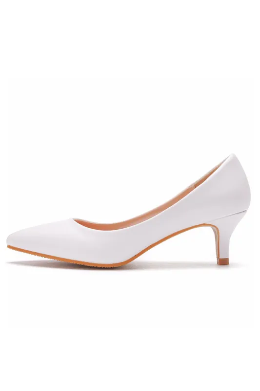 Simple Kitten Heels Pointed Toe Women's Shoes sold by KissProm