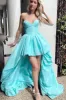 Ursula | Cute Ball Gown Sweetheart Satin High Low Prom Dresses sold by KissProm