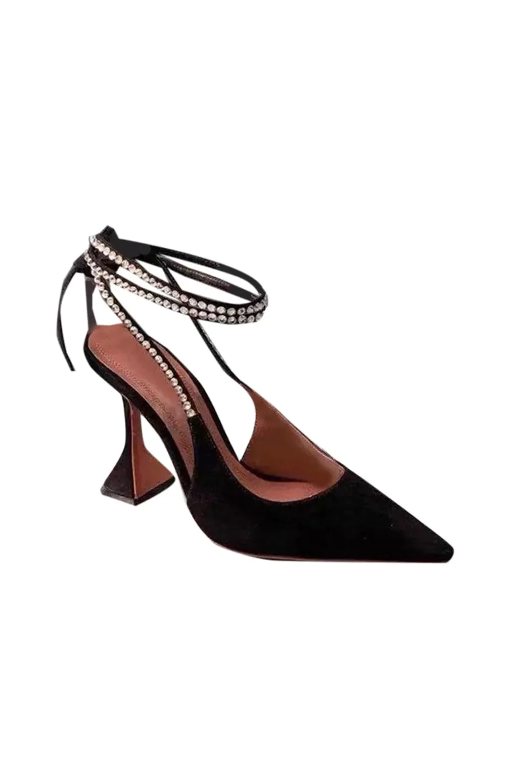 White Lace Up High Heel Sandals sold by KissProm product image thumbnail 5