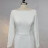 Mermaid Scoop Neck V Back Satin Wedding Dress sold by KissProm
