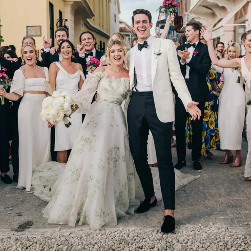 Danica | A-Line Floral Appliqued Majesty Bridal Wedding Dress with Ruffles sold by KissProm